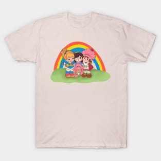 Vintage 80s Girls Gang Rainbows Garden T-Shirt